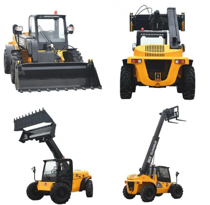 Hydraulic Boom Forklift 3 Ton Telescopic Telehandler 4X4 Material Tele Handler with Fork and Bucket