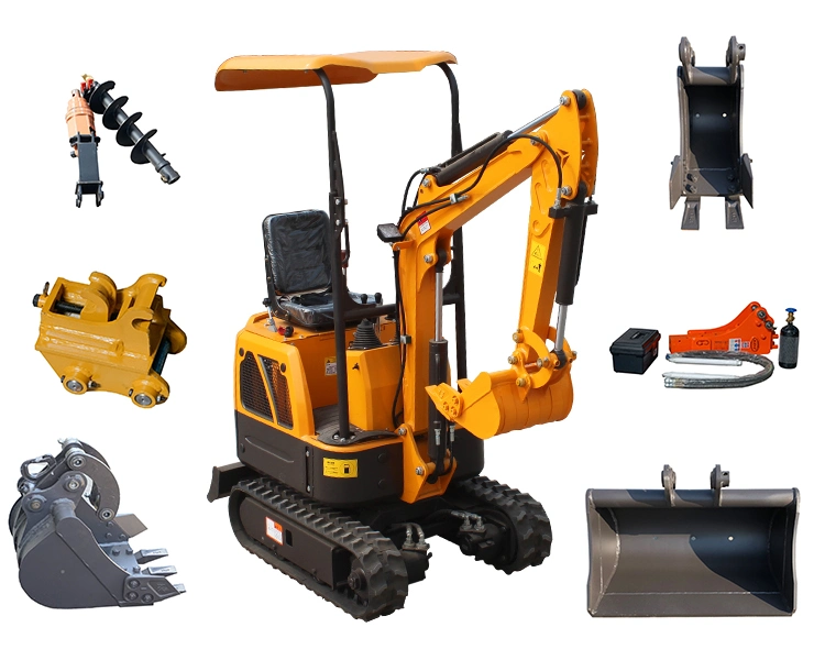 Low Price Sales of High-Performance Crawler Hydraulic Micro Excavator, Hammer, Auger, Grab Available