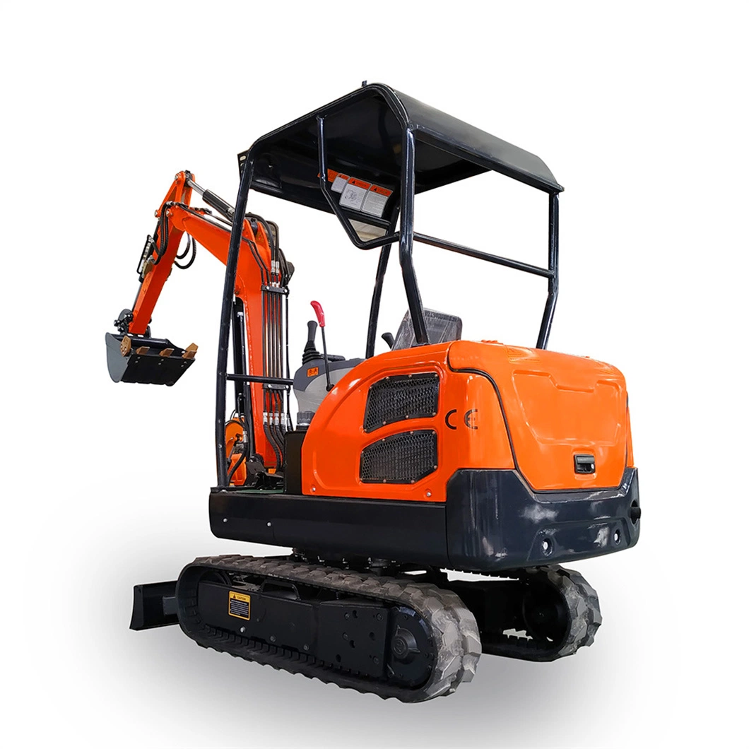 Mini Excavator 1ton 0.8ton 1.5ton 1.7ton 2.0ton Crawler Electronic Mini Digger Diesel Hydraulic CE ISO EPA4 Euro5 Wholesale Flexible Chasis Excavator