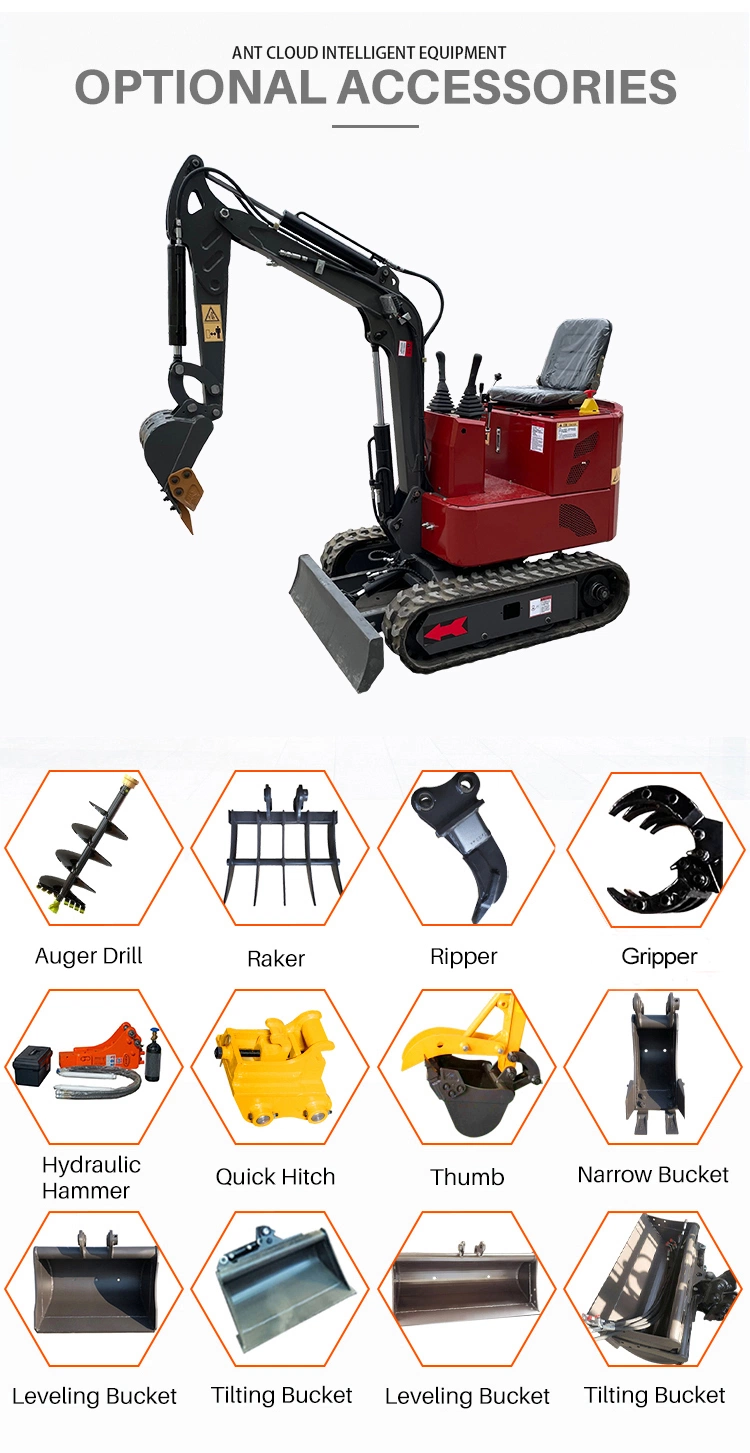 New Electric Powered Digger 1ton 0.8ton Remote Control Operated Battery Mini Excavator