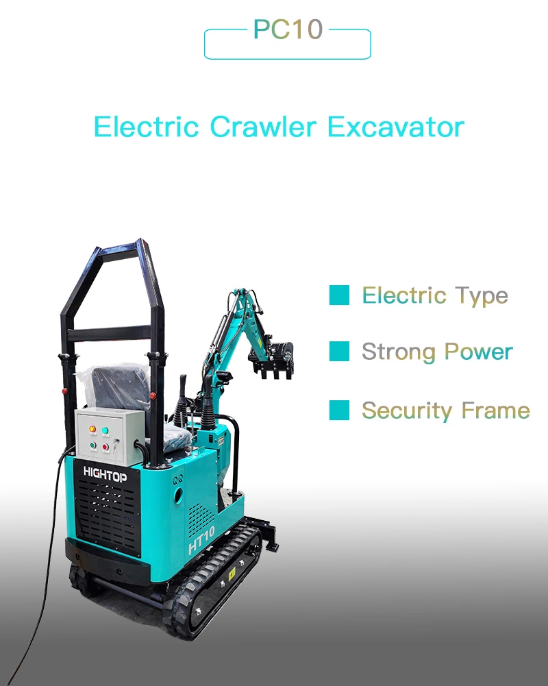 1 Ton Electric Powered Mini Track Excavator 110V 220V 240V 380V Power