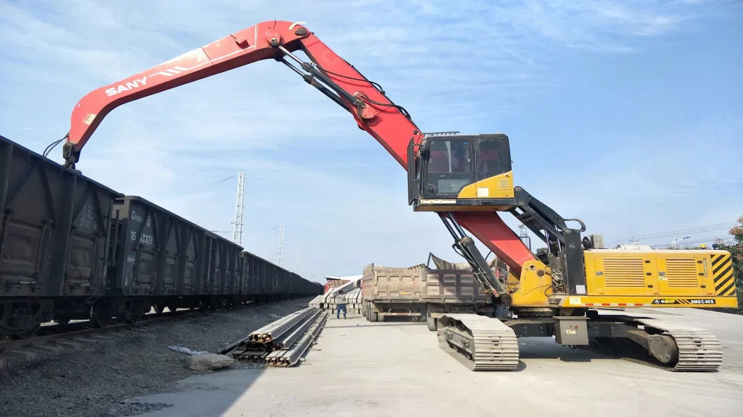 San/Y 70 Tons Track Type Mobile Crawler Material Handler with Cola Grab