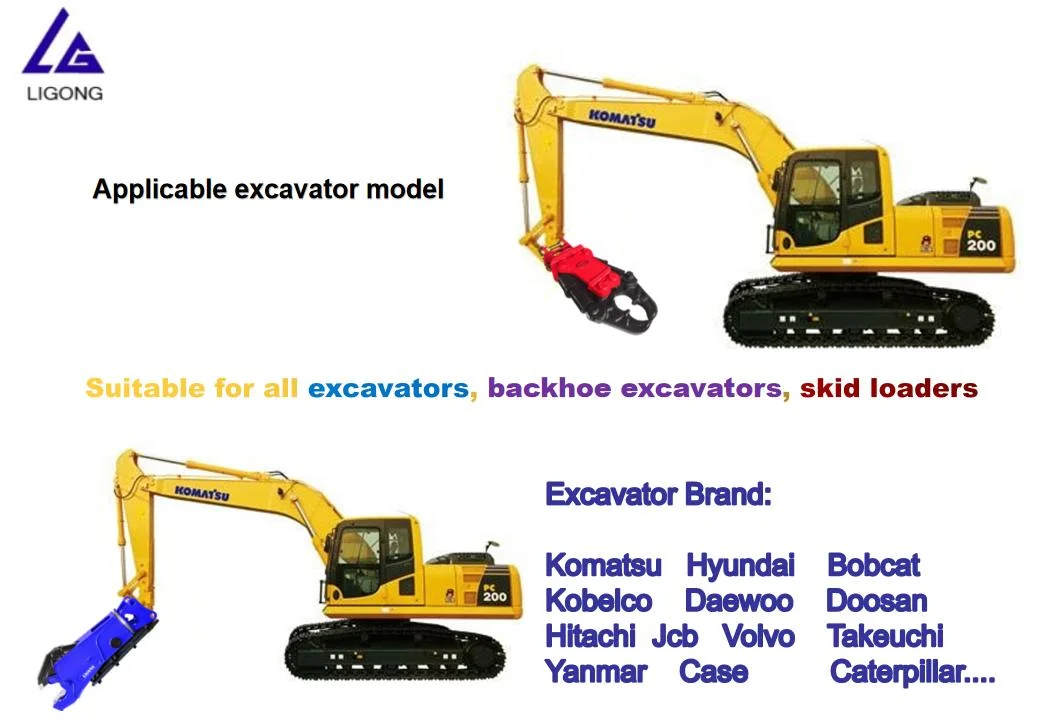 Excavator Mechanical Shears Hydraulic Eagle Shear Scrap Demolition Shear for Sk200 Sk250 Excavator