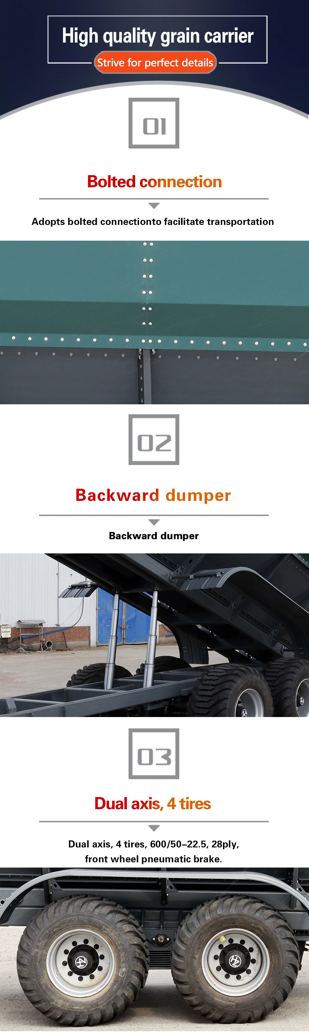 Dump Backward Sheet Metal Sides Small Excavator Tradesman Horse Car Trailer Bunker