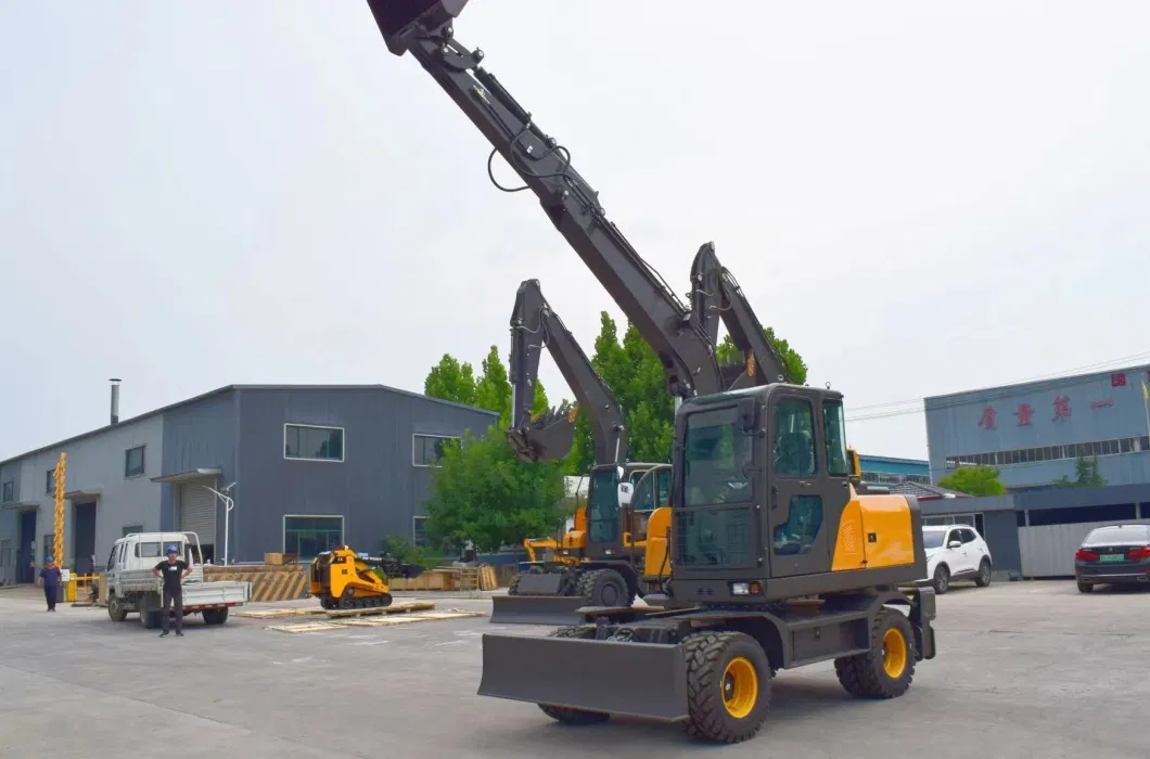 New Drive Bucket Digger Large Hydraulic Machine Multifunctional Wheel Excavator