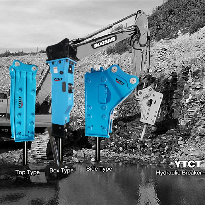 High Quality Side Ytct Hydraulic Breaker 19-25ton Drilling Rod and Concrete Excavator Construction Machinery