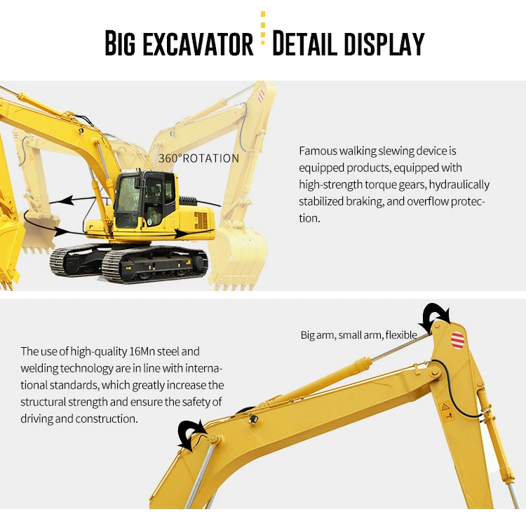 Brand New Large Crawler Excavator 20 Ton for Coal Mining