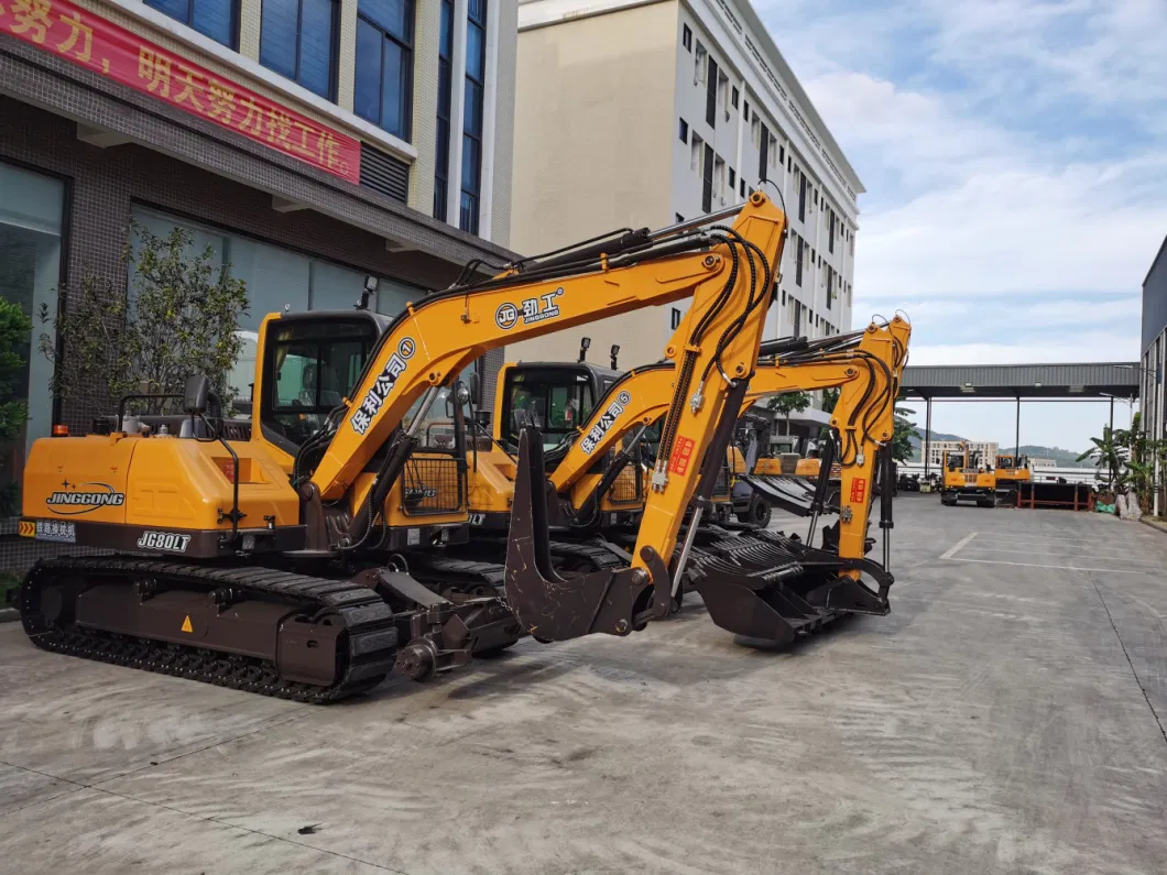 Indig Bucket Railroad Excavator Machine to Excavations Take Place Without The Breaking or Removal of The Track