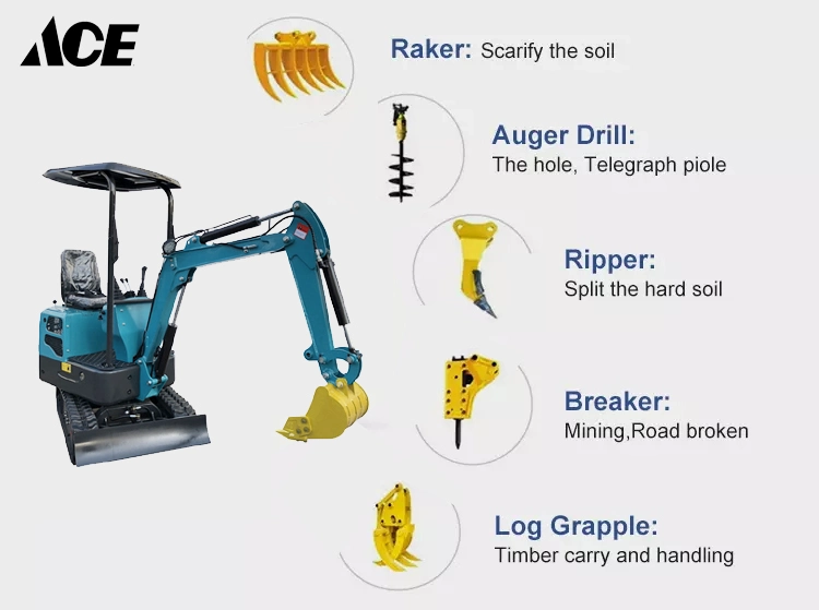 Hydraulic Crawle Diesel Powered Excavators Prices