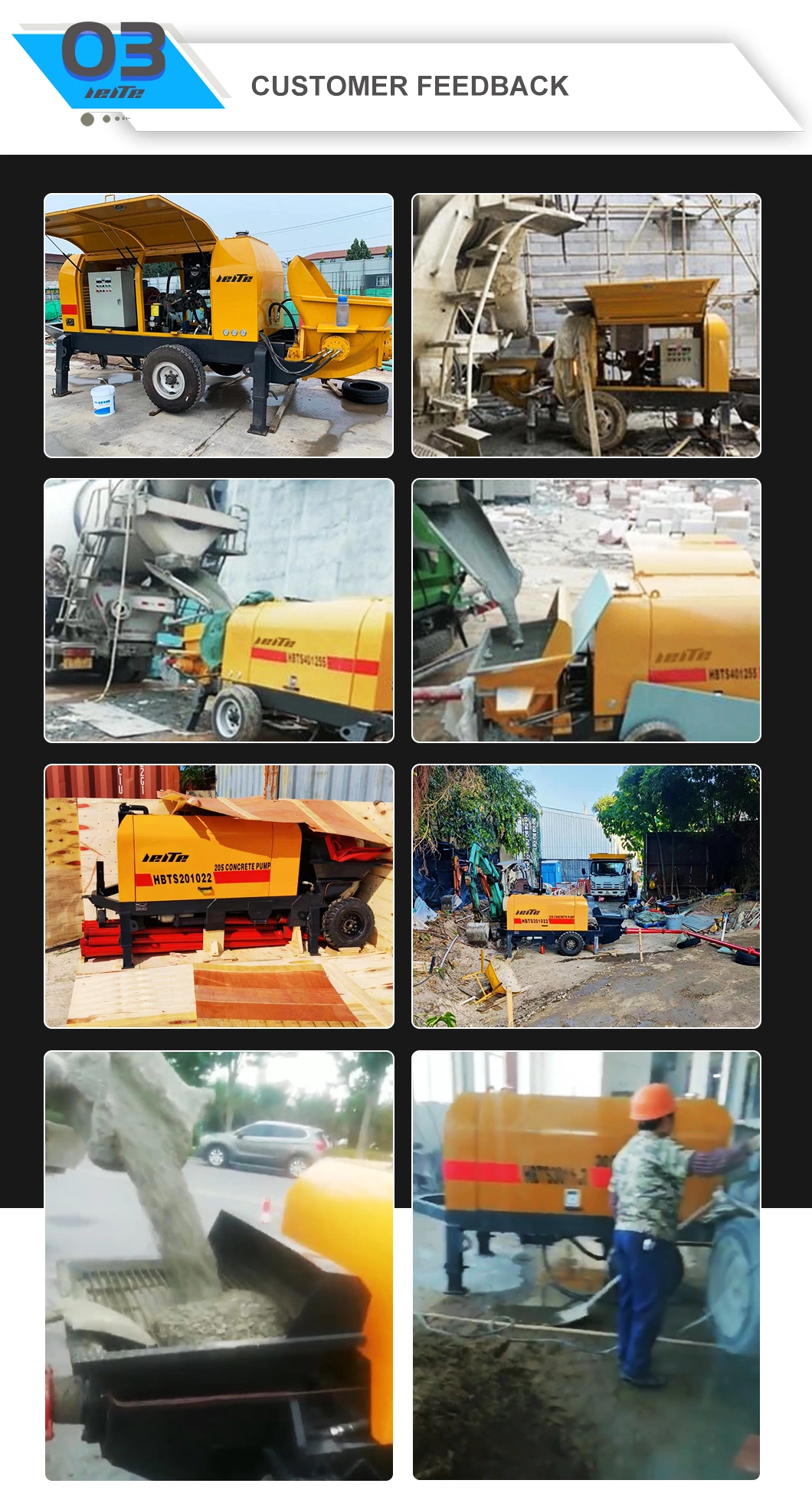 Dedicated for Construction Sites Diesel Hydraulic Concrete Pump