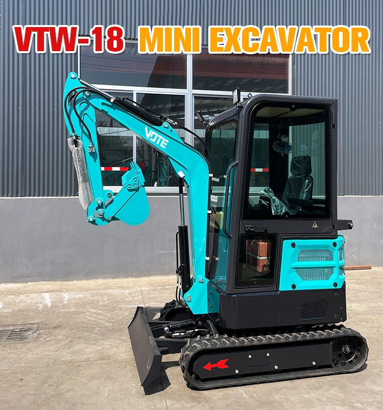 1.5ton Excavator Machine Electric Hydraulic Mini Small Micro Crawler Bagger Digger Mini Excavators