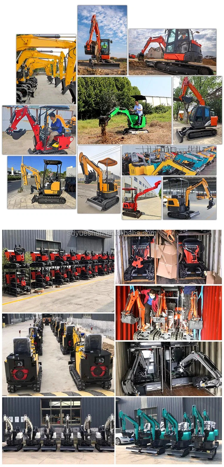 Cheapest Price 1ton 2ton 3.5ton Household Diesel Agricultural Portable Mini Excavator