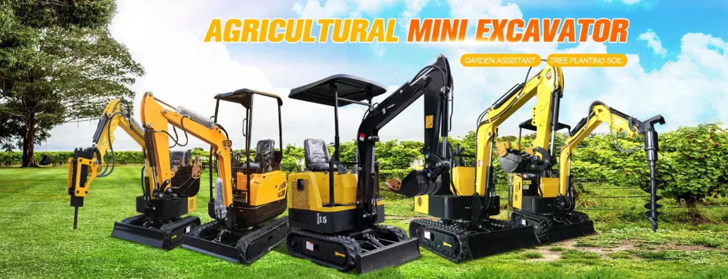 Hot CE Approved Small-Scale 2.5t Small Digger Mini Micro Excavators Pontoon Track Excavator