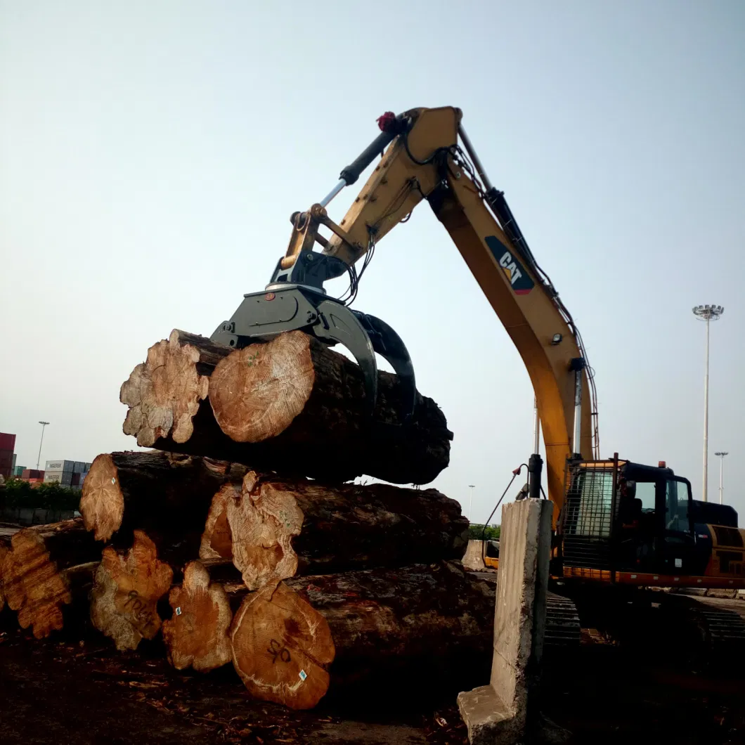 30-35t Excavator Attachment, for Huge Log, You Need Gigantic Forestry Grapple Gigantic Log Grapple