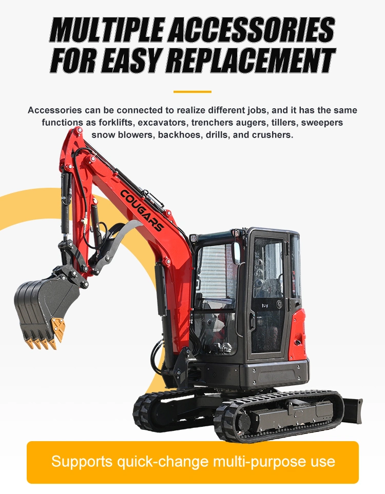 Cg35UF China Origin Compact Excavator, Kubota Engine-Powered Machinery