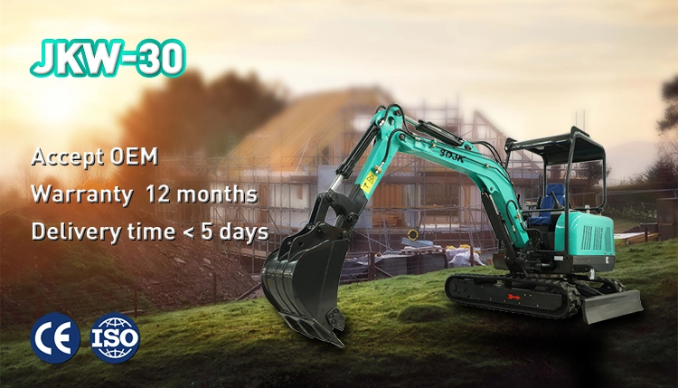 Jkw-30 Newly Designed Hydraulic Crawler Excavator for Farm