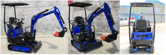 Bueno 0.8/1.2/1.5/1.7/1.8/2.0/2.2/2.5 Ton Small Multi-Function Crawler Mini Diesel/Electric Construction/Farm/Garden Hydraulic EPA4 Swing Boom Mini Excavator