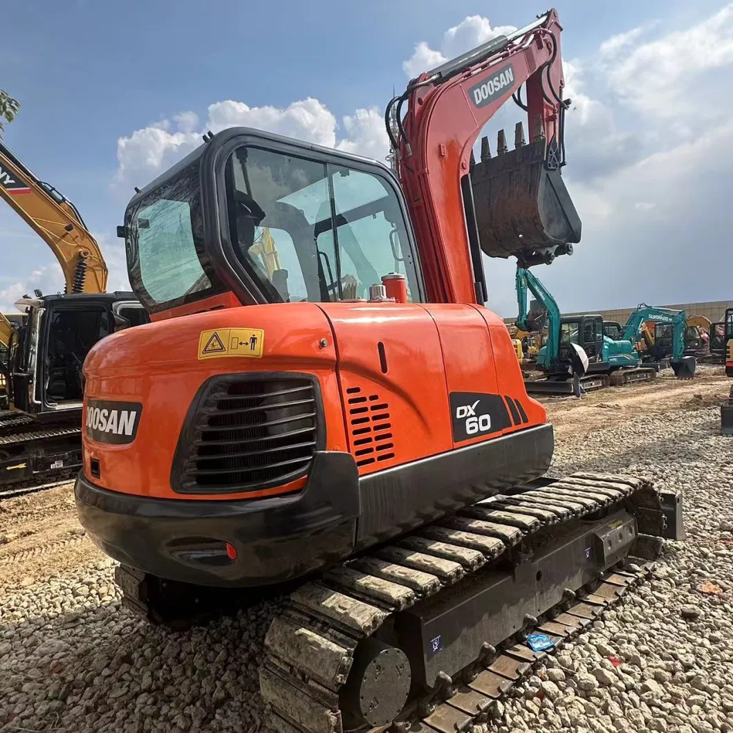 6 Ton Small Used Korea Brand Mini Excavator Doosan Shipping China Mini Crawler Digger Doosan 60 Excavator