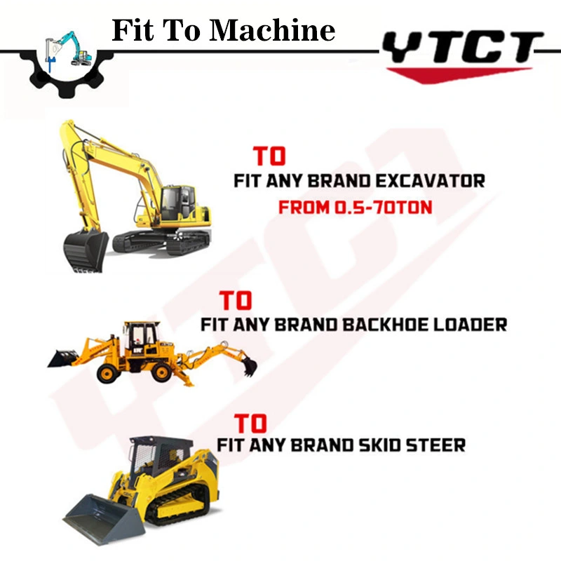 High Quality Side Ytct Hydraulic Breaker 19-25ton Drilling Rod and Concrete Excavator Construction Machinery