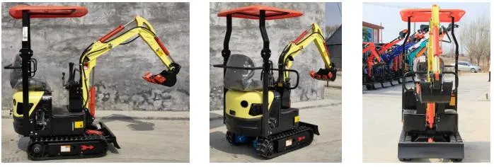 Bueno 0.8/1.2/1.5/1.7/1.8/2.0/2.2/2.5 Ton Small Multi-Function Crawler Mini Diesel/Electric Construction/Farm/Garden Hydraulic EPA4 Swing Boom Mini Excavator