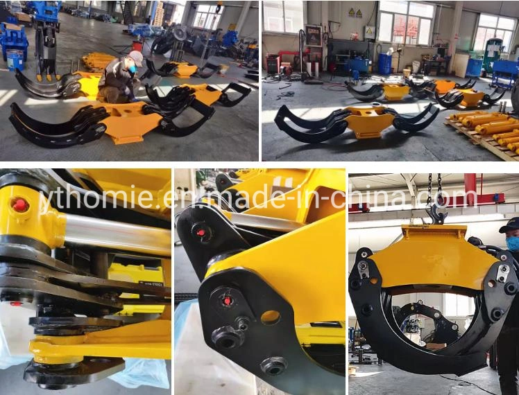 Excavator Hydraulic Rotating Wood Grab Timber Grab Log Grapple