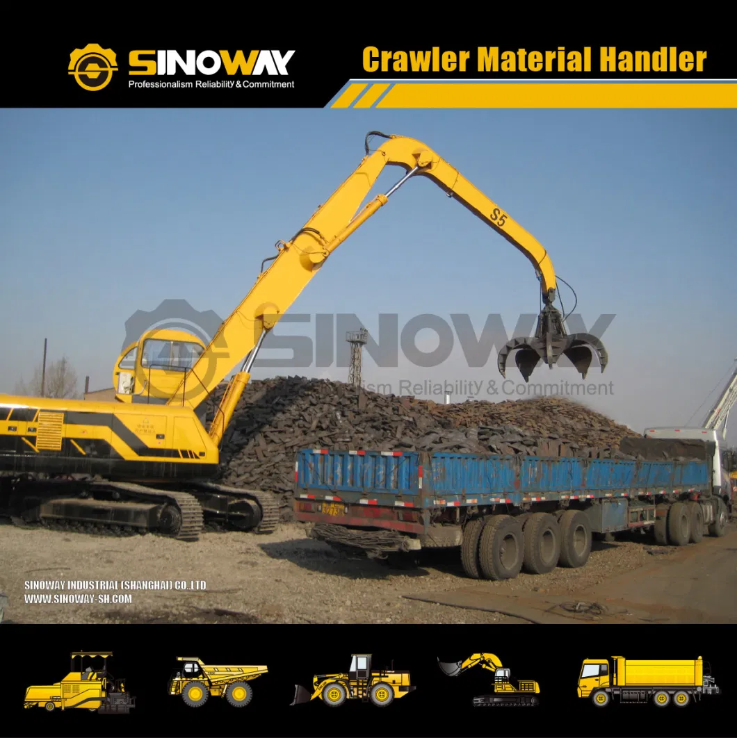 Brand New Tracked Material Handler Excavator with Hydraulic Clamshell Grab