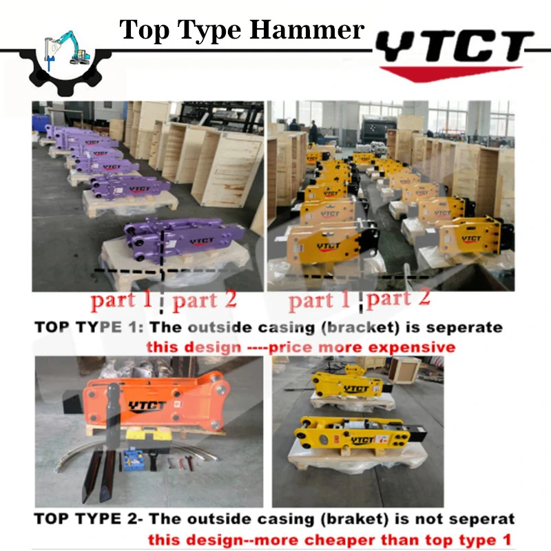 High Quality Side Ytct Hydraulic Breaker 19-25ton Drilling Rod and Concrete Excavator Construction Machinery