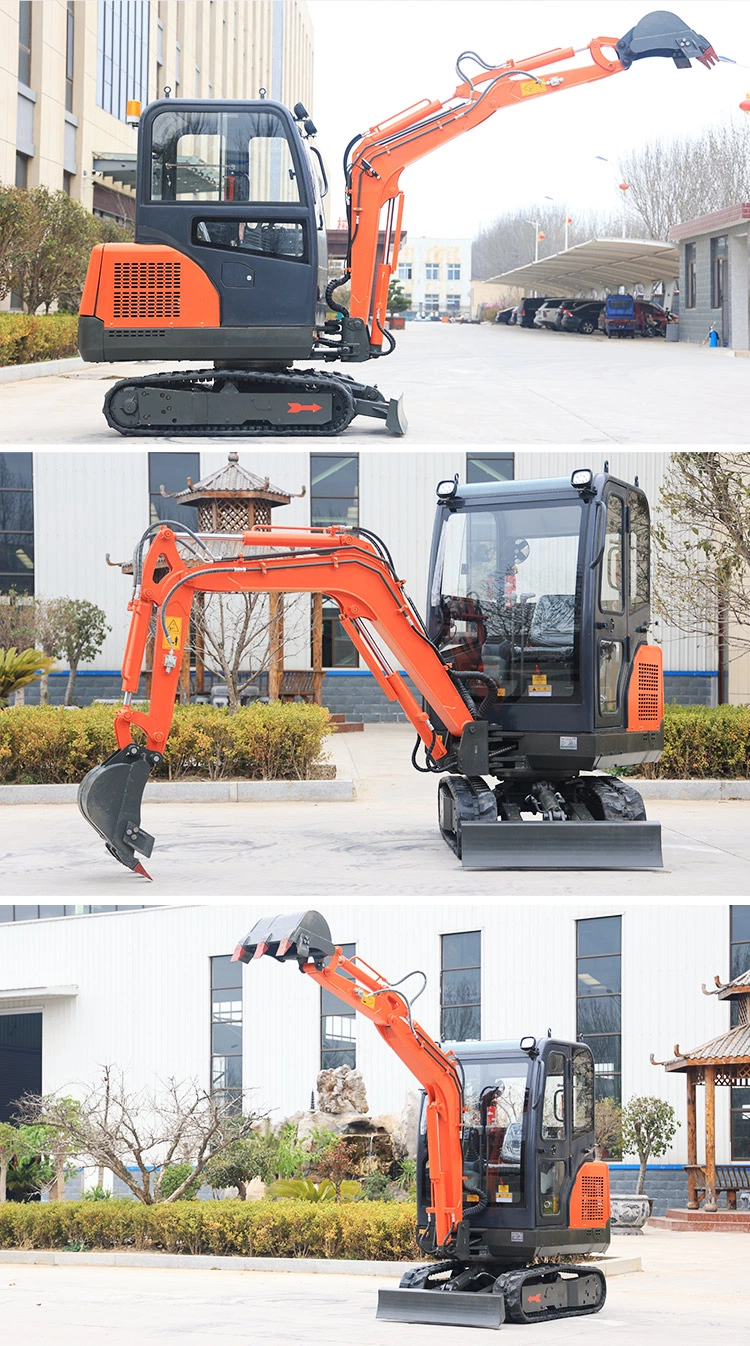 CE EPA Euro 5 China Small Garden Digger Machinery Hydraulic Backhoe Excavator Crawler 1 Ton 2 Ton 3 Ton 5 Ton Factory Cheaper Price Mini Excavator Garden Digger