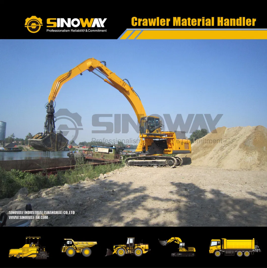 50ton Harbor Material Handling Machine Sinoway Scrap Material Handler Price