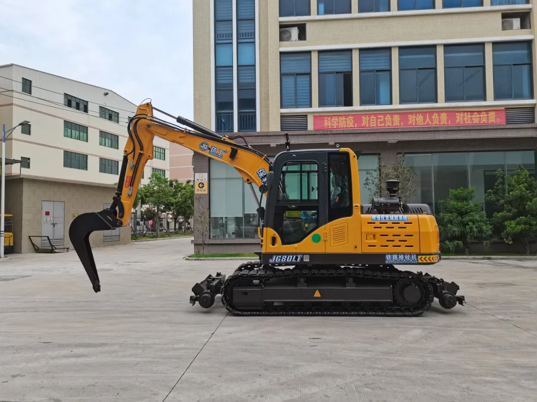 Indig Bucket Railroad Excavator Machine to Excavations Take Place Without The Breaking or Removal of The Track