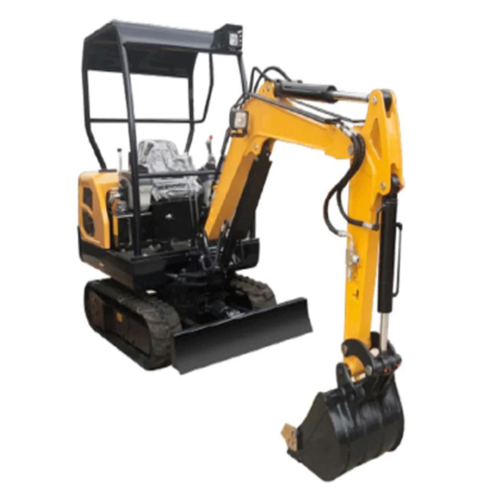 0.8 Ton Hydraulic Small Home Garden Rubber Crawler Crawler Mini Excavator