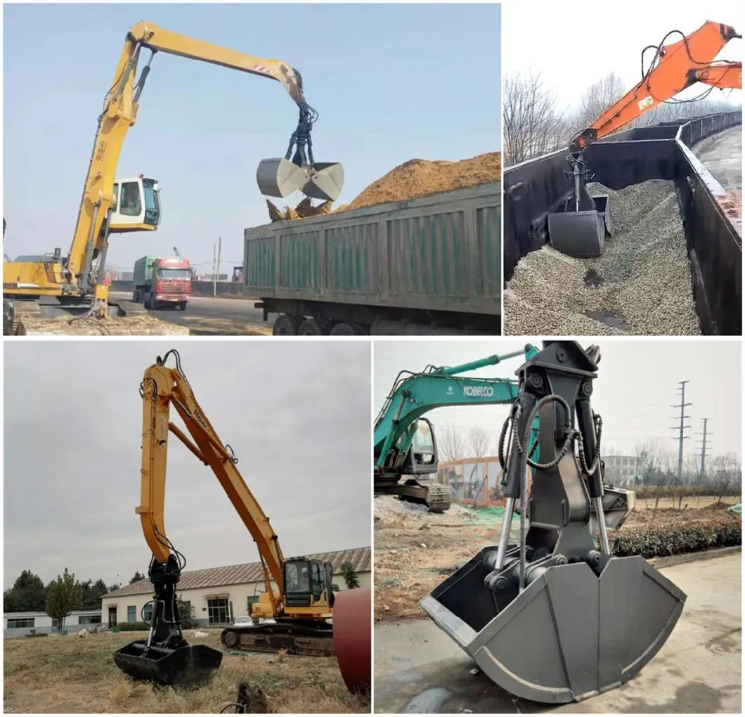 Hydraulic Excavator Rotating Clamshell Bucket for Telescopic Arm From Factory