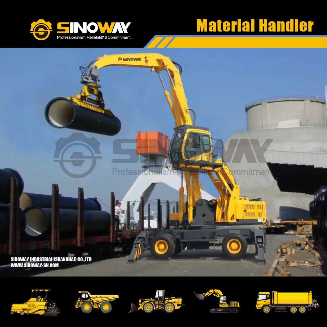 350ton Material Grabbing Excavator Scrap Handling Excavator on Wheel