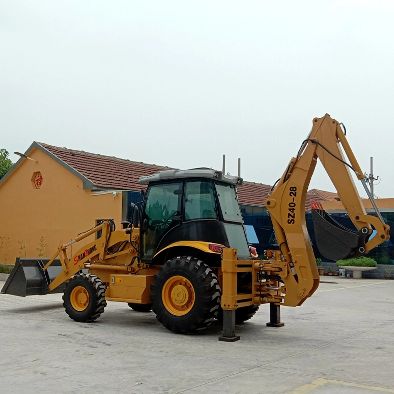 Sz40-28 Backhoe Excavator with Front Shovel and Back Shovel, One Machine with Multiple Functions