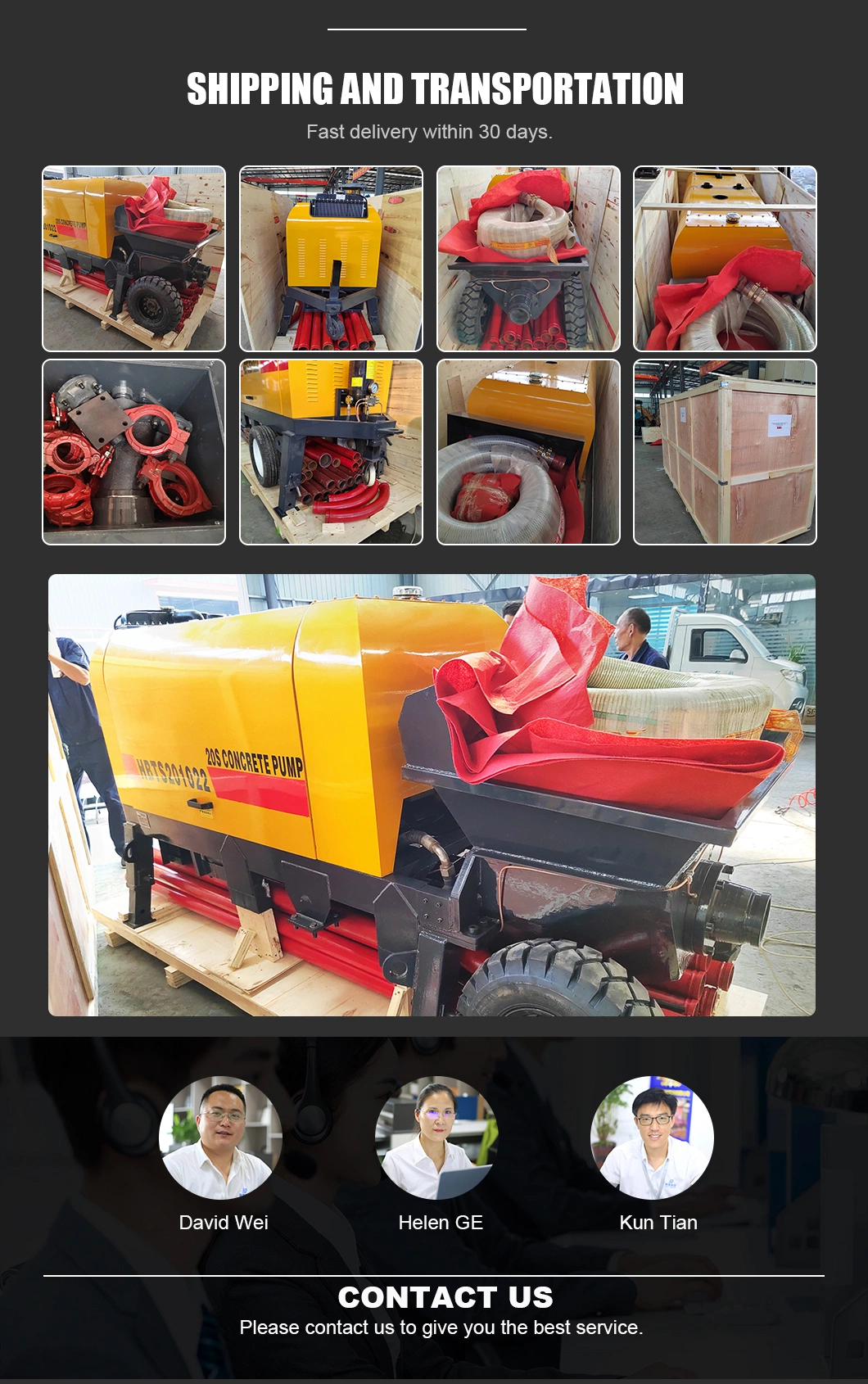 Dedicated for Construction Sites Diesel Hydraulic Concrete Pump