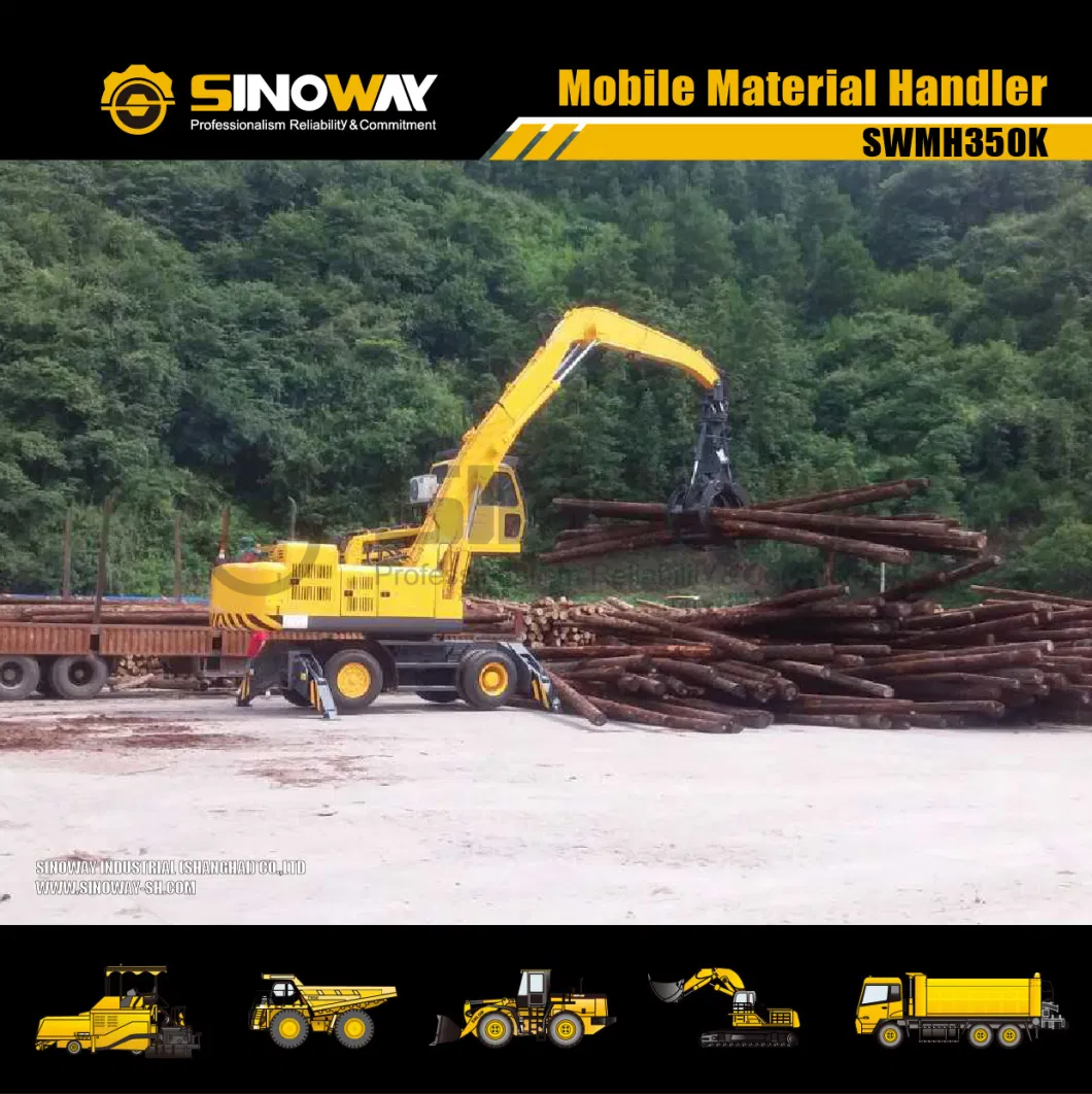 Hydraulic Wheeled Material Handler for Coal Handling with Electric Power