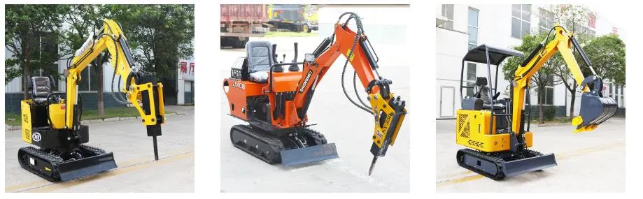 Farm Digger Orchard Garden Planting Trees Digging Pit Compact Diesel Home Mini Pelle Thumb Micro Crawler Crushing Small Mining Agricultural Trenches Excavator