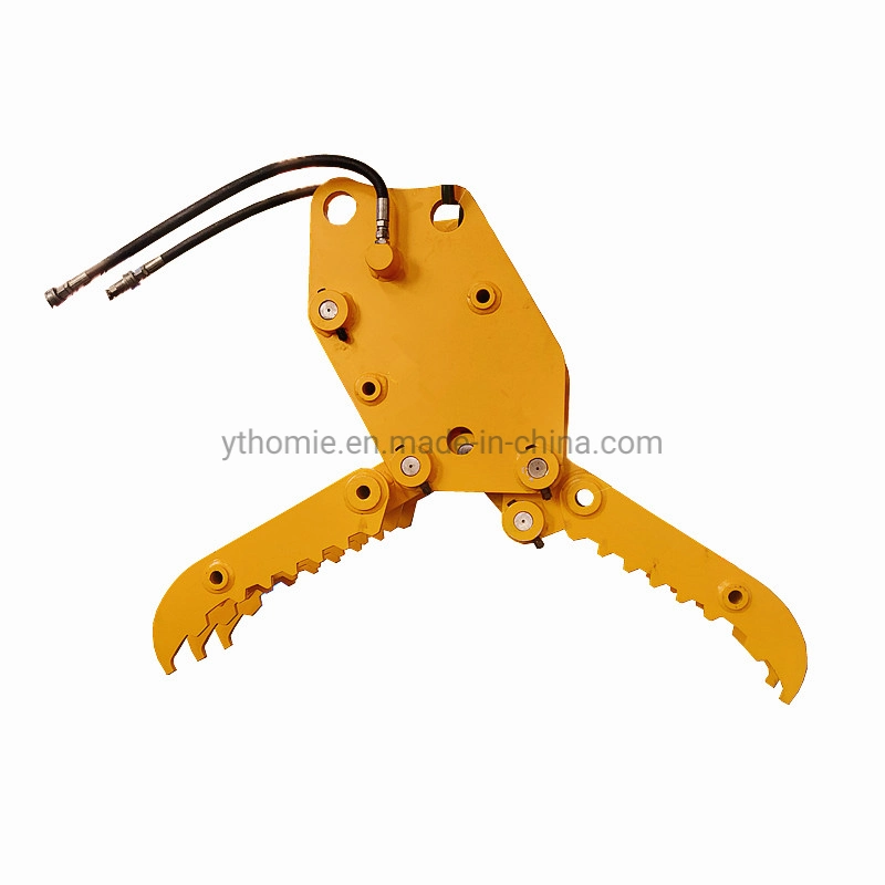 Log Grapple and Hydraulic Grapple Rotation Wood Grab for Excavator