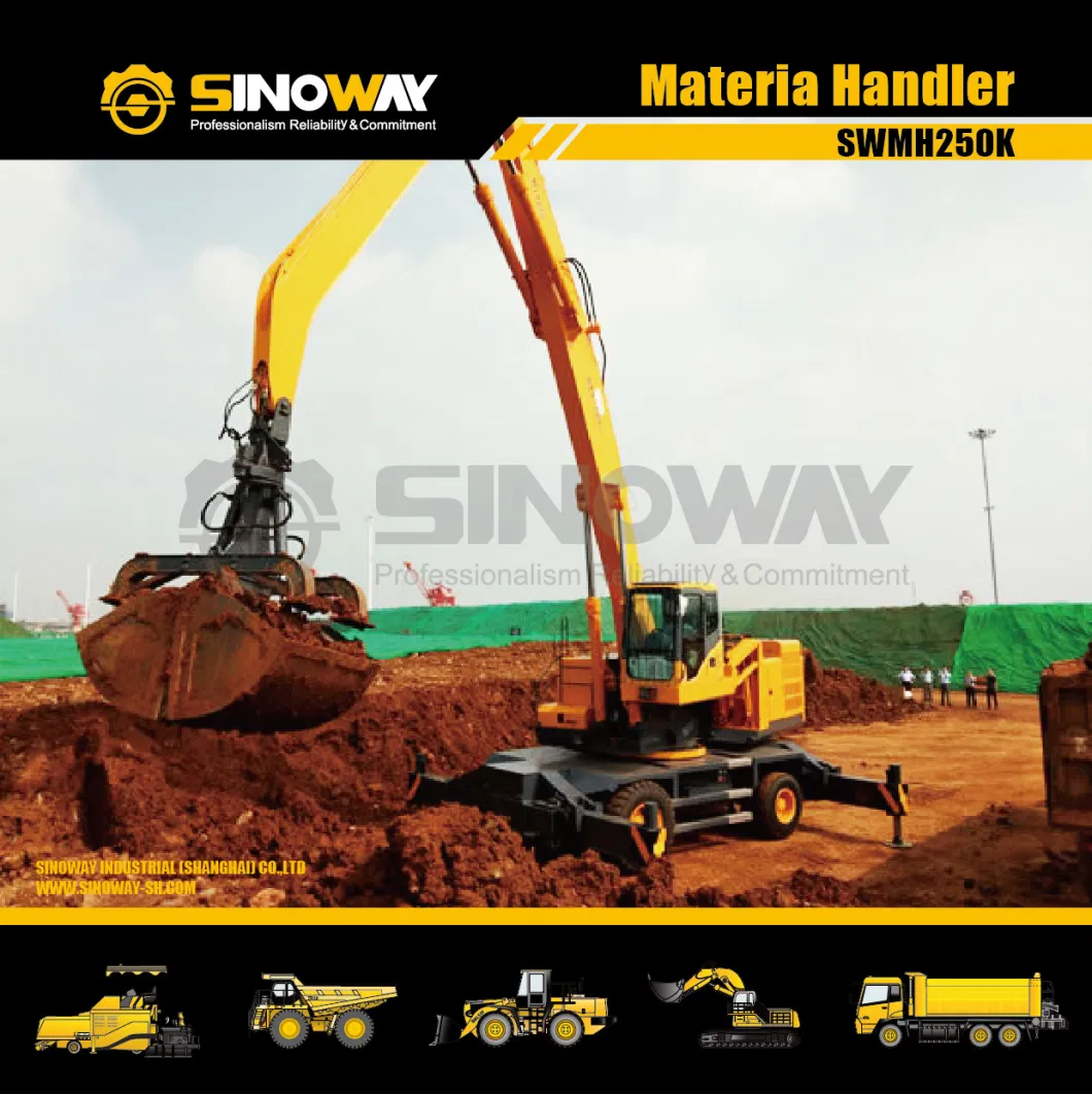 350ton Material Grabbing Excavator Scrap Handling Excavator on Wheel