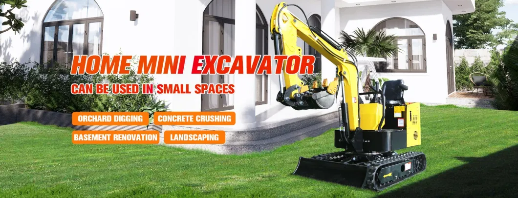 Lithium Battery Rubber Track Retractable Compact 360 Degree Rotatable Farmland Landscaping Small Micro Crawler Crushing Digger Garden Farm Electric Excavator