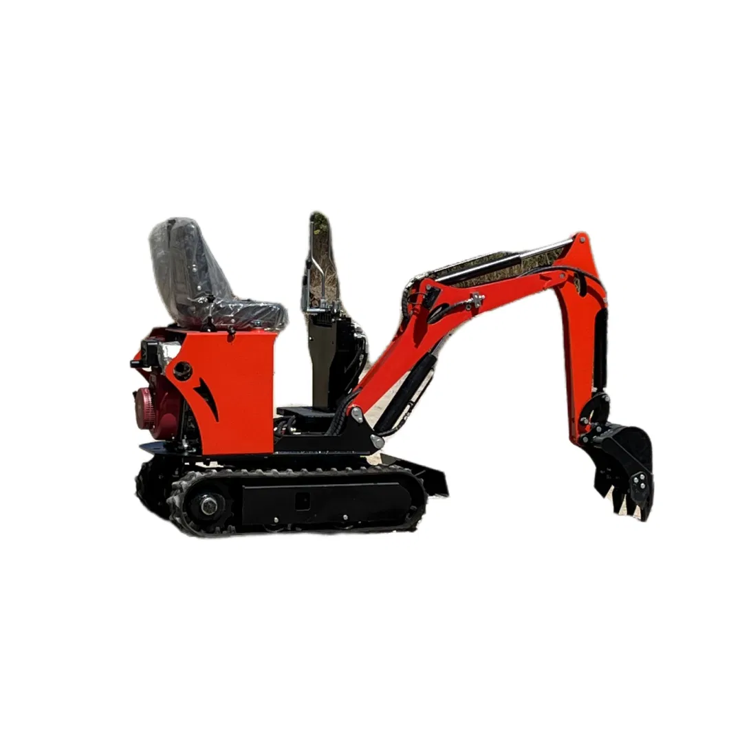 Home Garden Farm 1.2t Digging Pit Planting Trees Micro Small Digger Earthwork Projects Road Repair Municipal Construction Compact Mini Mining Crawler Excavator