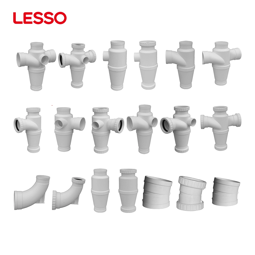 Lesso PVC-U Drainage Pipe Fittings Plastic Hydraulic Pipe Clamp with Screw