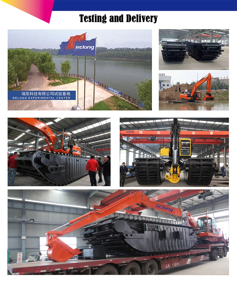 MID-Size Excavator/Long Reach Boom Amphibious Equipment with High Yield Strength Tensile Steel/Offer Added Stability and Enhanced Operation