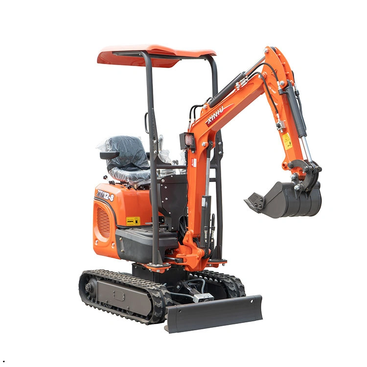 Rhinoceros Xn12-8 1.2ton Bagger Price Small Digger Cheap Mini Excavator Hydraulic Crawler Excavators with Three Cylinders Water Cooling Engine Micro Pelle