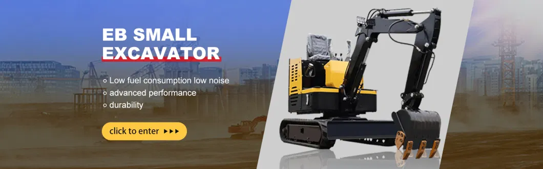 0.8 Ton Hydraulic Small Home Garden Rubber Crawler Crawler Mini Excavator