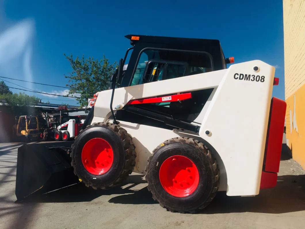 2.9ton Cdm308 Lonking Hydraulic Small Skid Steer Loader with Grabbing Forceps