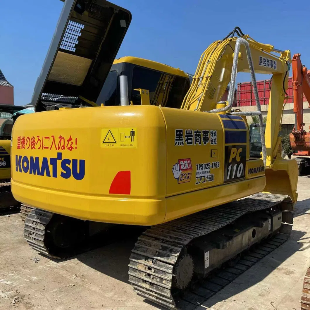 11ton Second-Hand Komatsu PC110-8 Excavator with Bucket PC120 PC130