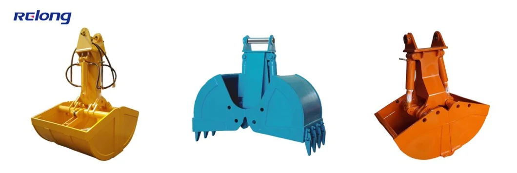 Hydraulic Excavator Rotating Clamshell Bucket for Telescopic Arm From Factory