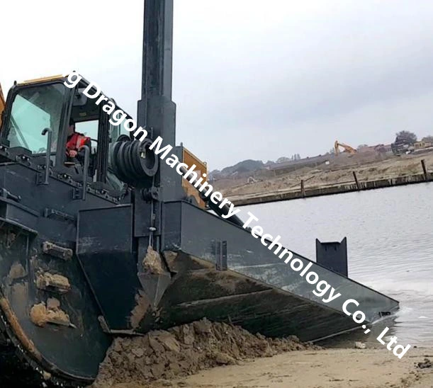 Amphibious Excavator 40 Ton Swamp Buggy Excavator with Floating Pontoon
