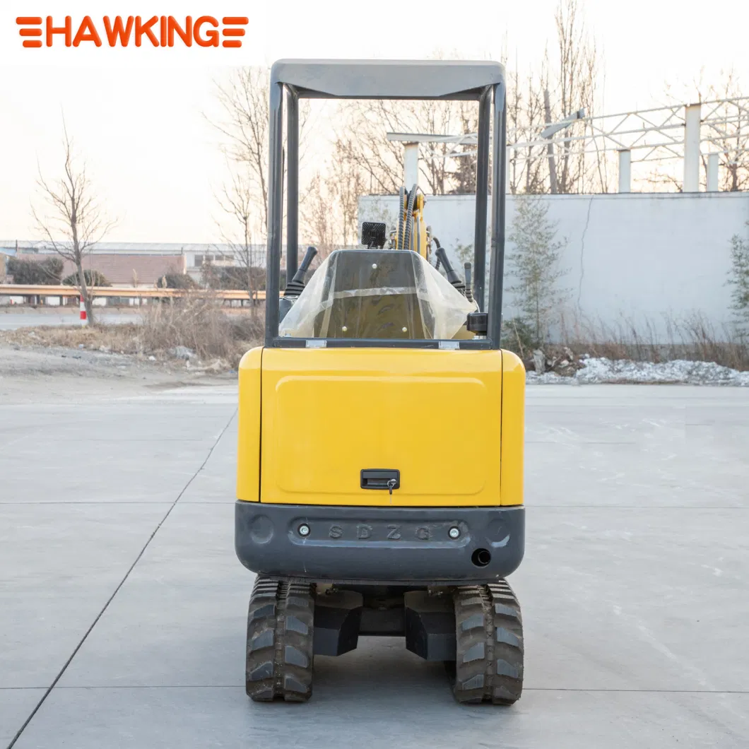 1.8 Ton Bagger Chinese Small Digger Mini Excavator Hydraulic with Three Cylinders Crawler China Factory Digging Machine Mining Earth Moving Equipment for Rent
